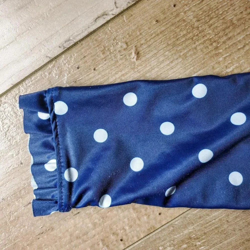 Simple Joys by Carter's Size 2T Blue and White Polka Dot Girl's Rash Guard
